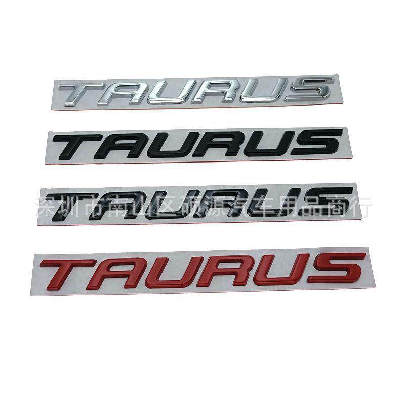 TAURUS车标适用长安福特改装金牛座金属英文字母TAURUS车尾箱贴标