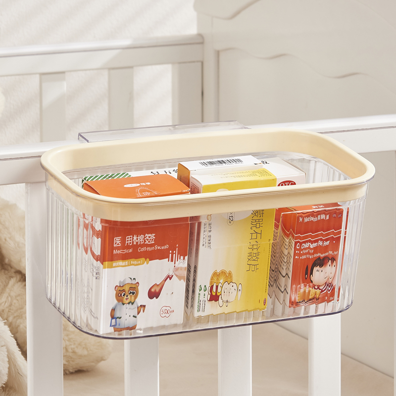 婴儿床收纳盒床边挂篮寝室围栏盒