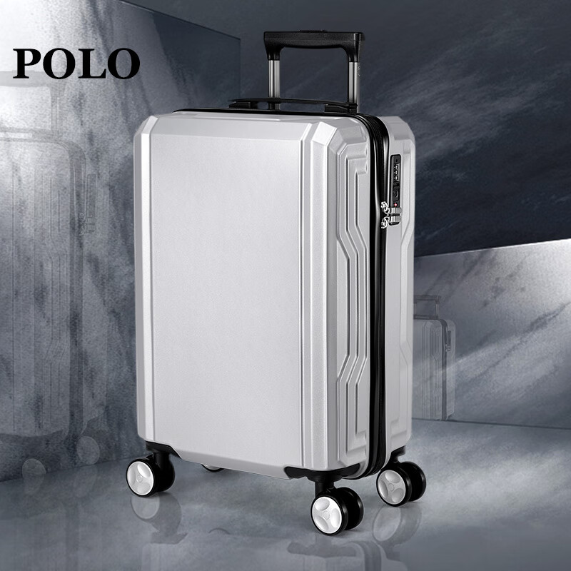 POLO 拉杆箱男女通用登机箱万向轮行李箱出差旅行箱080551 20英寸