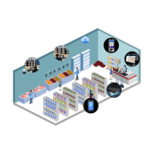 爱宝无人超市便利店设备24小时自助购物云值守收银系统智能售货商店新零售扫码收银机一体机全国上门安装