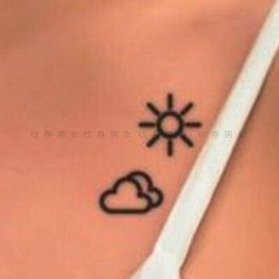 新款果汁纹身 心晴 明星同款草本纹身贴防水男 持久女纹身贴ins风