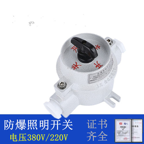 防爆照明开关控制铝合金转换220V