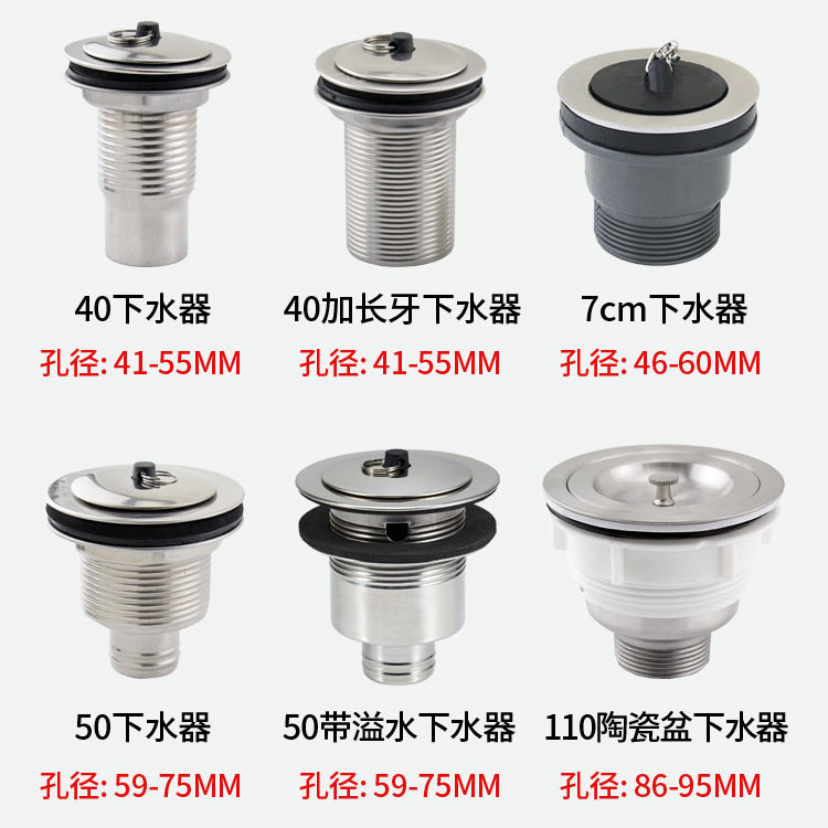 锈钢拖把池水器洗衣池排水口大理石盆拖布池水管套装配件,家装主材,下水器,淘宝优惠券,粉丝福利购,淘宝优惠卷