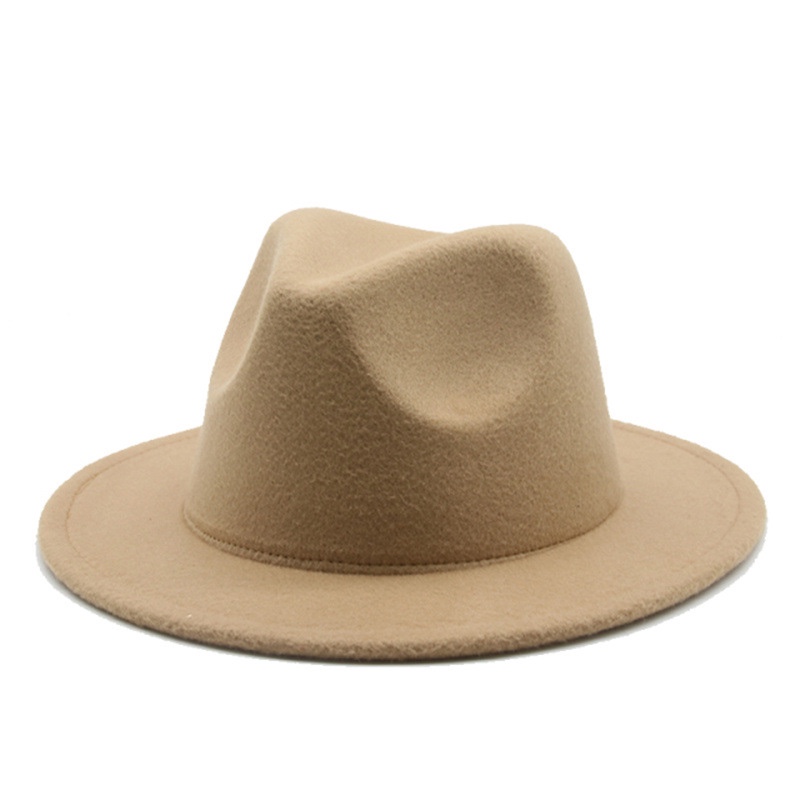 Women Men children Wide Brim Wool Fedora Jazz Hat 儿童爵士帽 服饰配件/皮带/帽子/围巾 帽子 原图主图