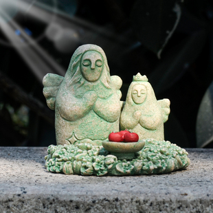 工位解压好物办公电脑桌面装饰治愈情绪稳定神器女神石像创意摆件