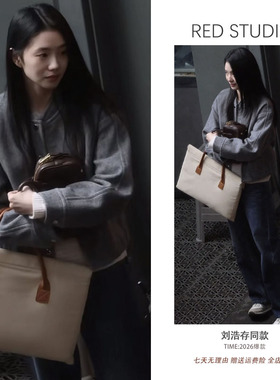 刘浩存同款灰色休闲毛呢外套女短款宽松减龄百搭高级感小个子大衣