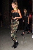美国购madison同款 裤 超模romee同款 彩色迷彩军绿工装