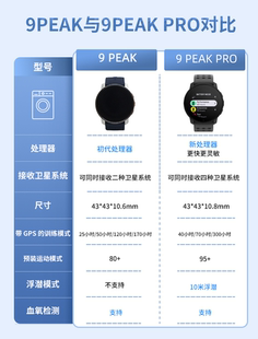 pro旗舰运动手表血氧心率户外跑步健身松拓 Suunto颂拓9 巅峰Peak