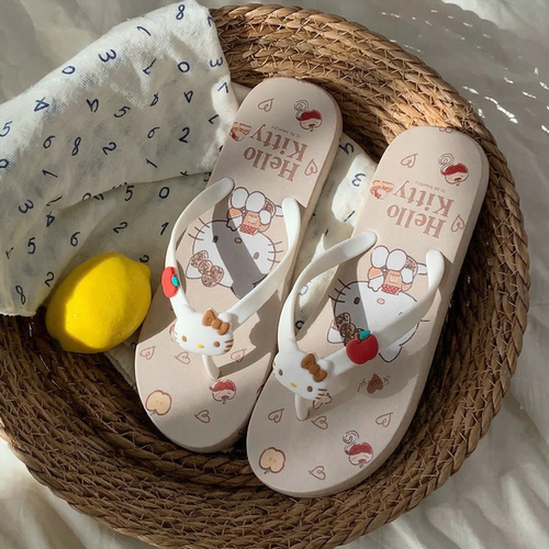 HelloKitty人字拖女外穿沙滩海边