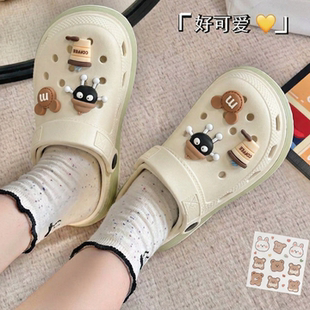 利达妮厚底洞洞鞋女款夏季外穿超舒服2026新款增高有足弓沙滩鞋女