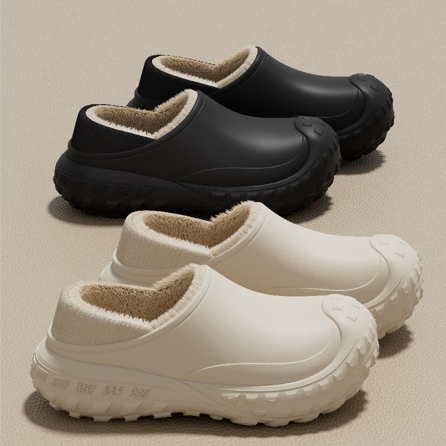 老人防水棉拖鞋女士秋冬季新款