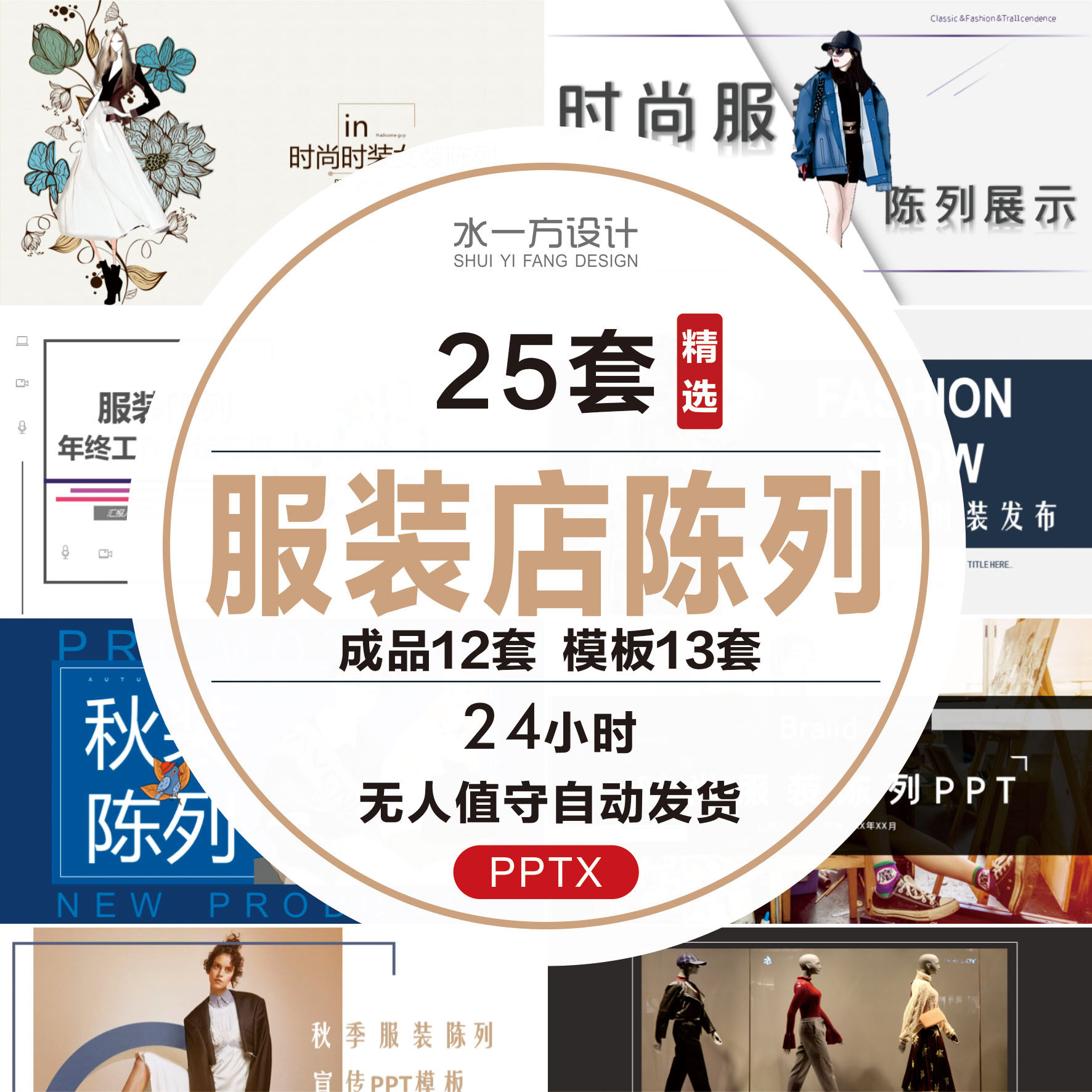 时尚服装商品陈列技巧培训ppt模板服饰男装女装色彩搭配知识讲座