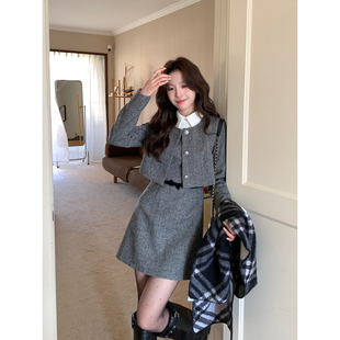 韩系高智感秋冬加厚含羊毛假三件连衣裙 天才女友 Even一雯 我