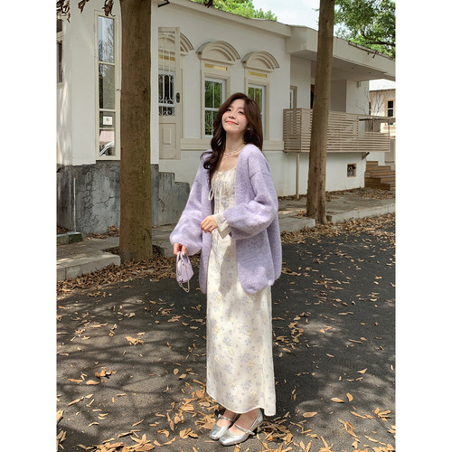 Even一雯【幽兰入梦】韩系高智感含羊毛两色软糯温柔百搭毛衣开衫