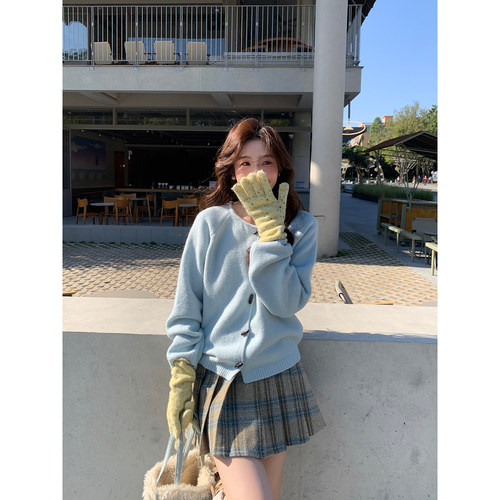 Even一雯【月色甜心】韩系高智秋冬温柔百搭舒适软糯亲肤毛衣开衫