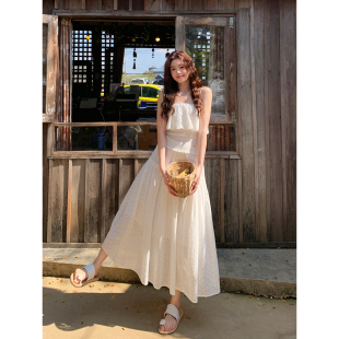 裙度假上衣 韩系高质气质淡颜温柔套装 半裙 清迈假日 Even一雯