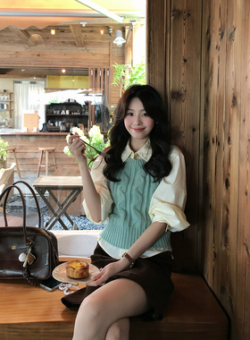 Even一雯【初秋时分】韩系高智感淡黄色含莱赛尔百搭简约叠穿衬衫