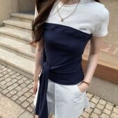 韩系高智感休闲日常通勤简约白色短裤 清仓Even一雯 适配所有