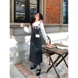 立体花朵装 韩系高智秋冬法式 饰可叠穿连衣裙 古董甜心 Even一雯