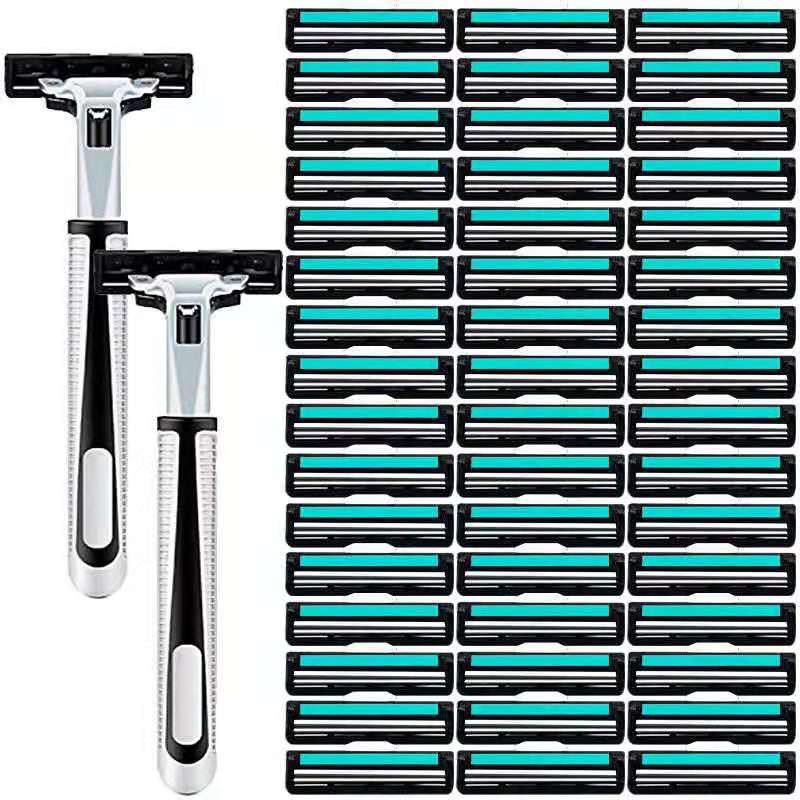 手动剃须刀老式刨刮胡片头便携旅