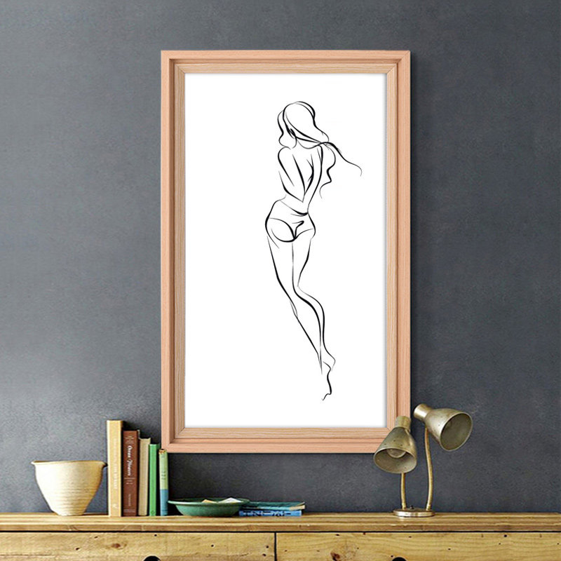 欧式简约大相框16寸18 20 24寸16开8K4K装裱美式画框挂墙尺寸定制