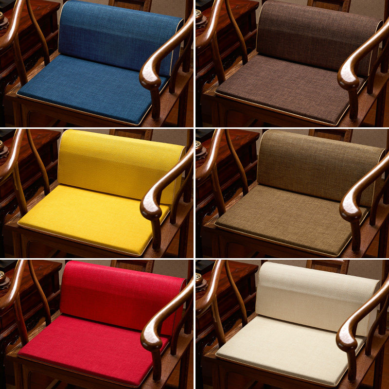 新中式腰靠红木沙发靠枕办公室护腰靠背纯色椅垫坐垫靠垫一体定制,居家布艺,腰靠垫,淘宝优惠券,粉丝福利购,淘宝优惠卷