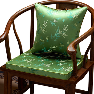 新中式椅子坐垫红木沙发坐垫实木茶桌餐椅垫圈椅太师椅座垫定制