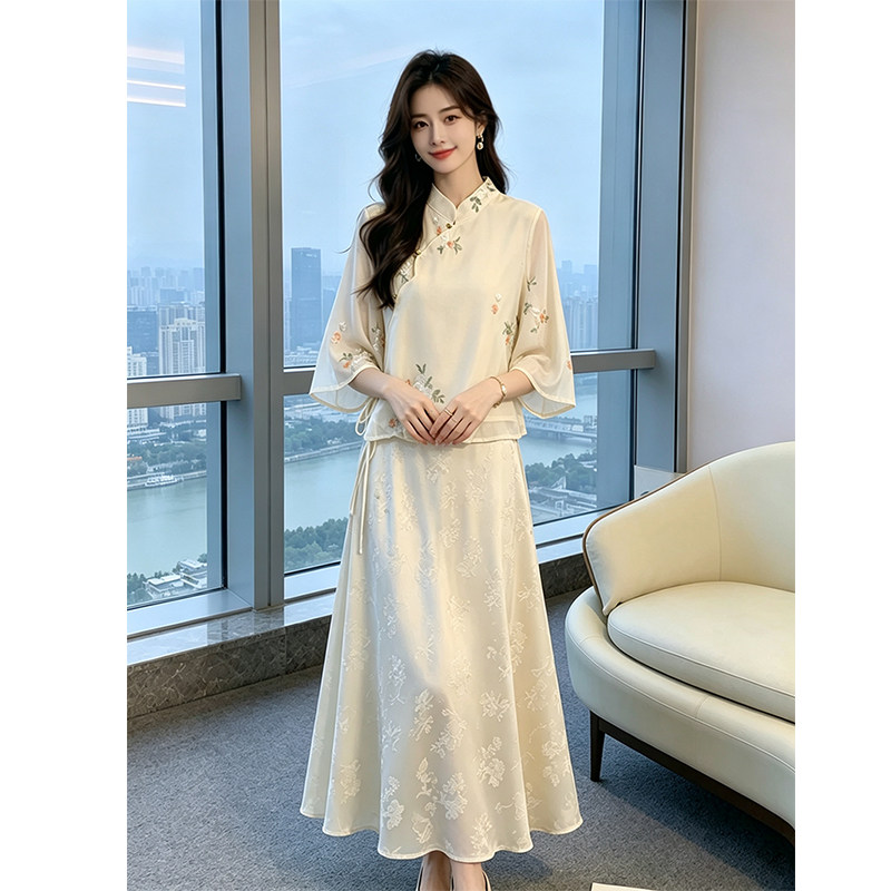 2026新中式女装国风套装高级感年轻款温柔系列漂亮两件套民国风夏