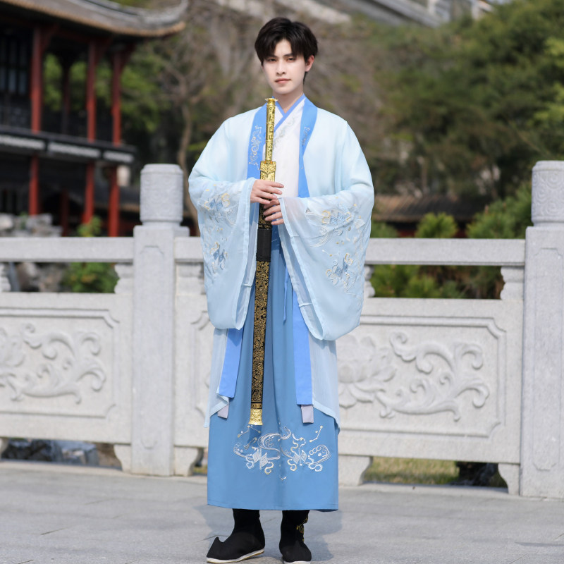 青少年汉服古风魏晋风飘逸