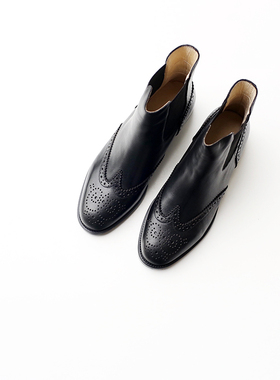 经典雕花手工靴 2017秋季新款英伦风马丁靴女短靴平底单鞋