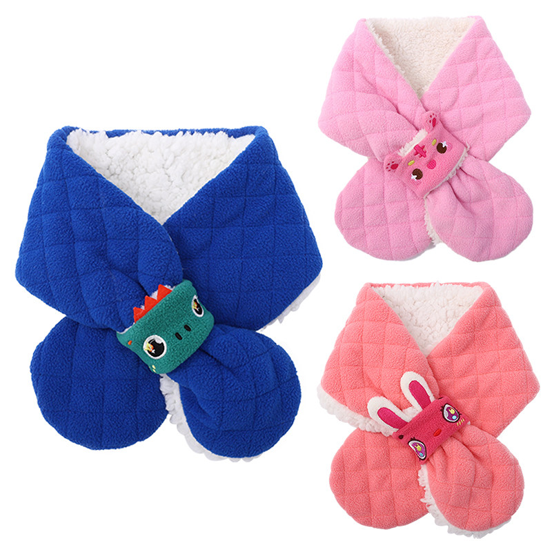 레몬  어린이 스카프 겨울 소년의 봉제 공룡 스카프 소녀의 귀여운 토끼 어린이를위한 따뜻한 스카프