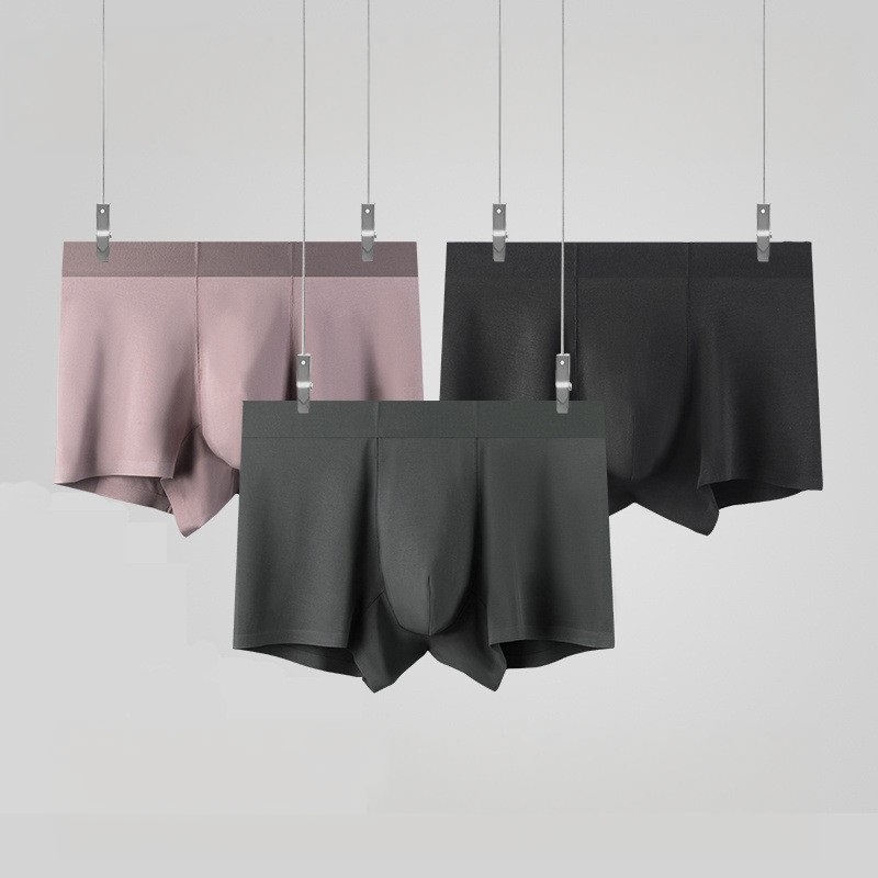 平角裤120支双面兰精莫代尔无痕