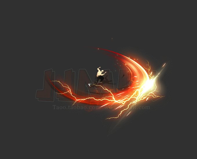 传奇技能素材 雷霆抱月刀 8方向战士技能特效素材 坐标齐全 jn385