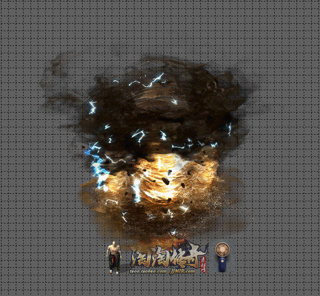 传奇技能素材 风系 雷电风暴 目标播放攻击型技能特效坐标齐全