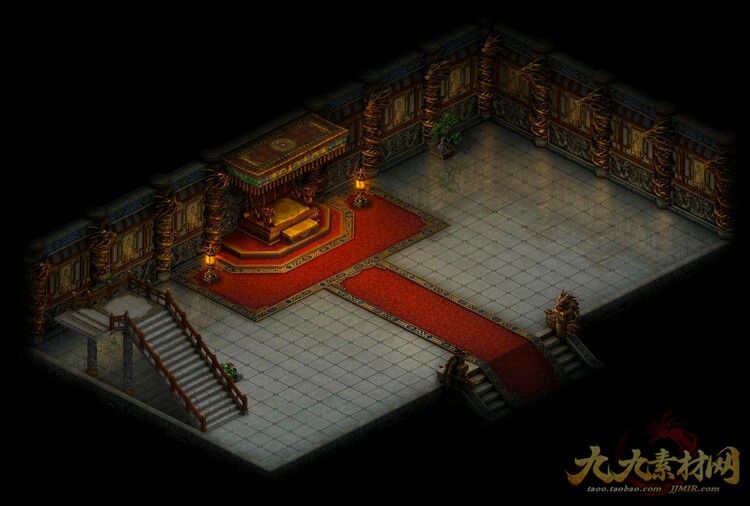 传奇地图素材 沙巴克皇宫 高清地砖 无缝封边 CZ038-8