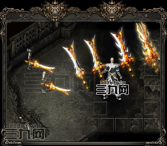 传奇武器装备 冰雪复古 火龙沉默 魅影 进阶武器素材 4把 FW269