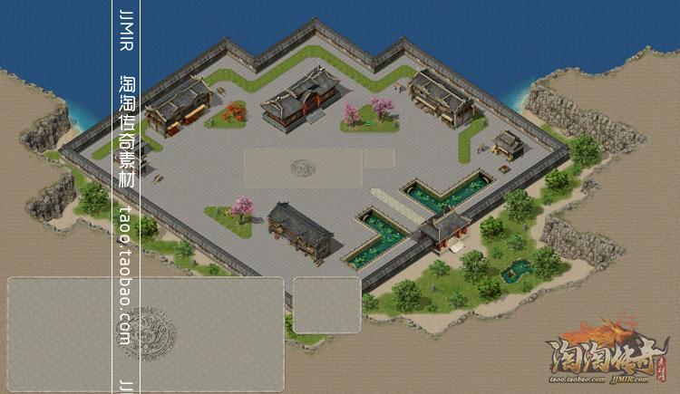 传奇地图素材 大理石主城系列三 高清动态独立地砖(含原图)