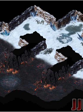 传奇地砖地图 对战系列 冰火战场 高清独立地砖 完整封边 HD185