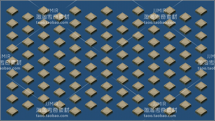 传奇地图 擂台系列 动态海岛棋局百人战 高清独立镇地砖-HD297
