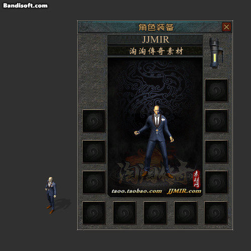传奇衣服素材 男深蓝色西装礼服 高清复古 静态内观 PNG格式