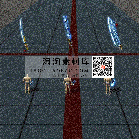 传奇武器装备 冰系屠龙裁决龙纹 复古武器/带幻影动作- FW270