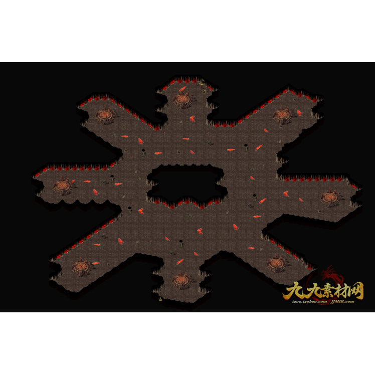 传奇地图素材 传战系列 八部天龙 高清独立真地砖 无缝封边 ZD7-1