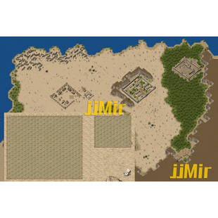 传奇地图素材 土城系列 复古版 盟重土城 独立地砖地图 无缝封边