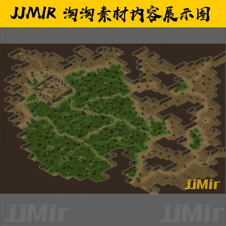 传奇地图素材 传战系列 重置版一 魔龙城 高清动态独立地砖