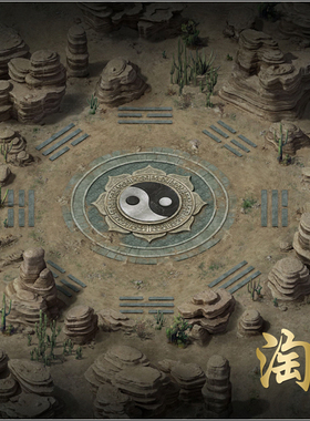 传奇地图素材 副本活动 高清独立地砖 游戏地图原图原画- HD127