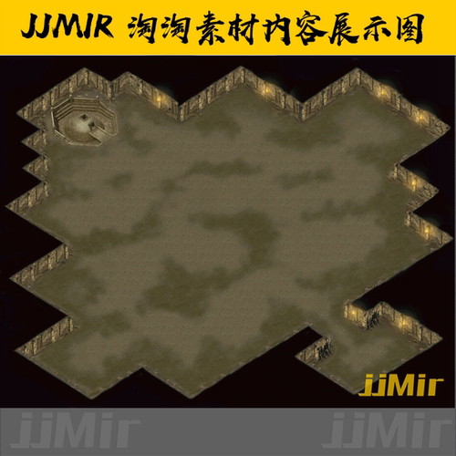 传奇地图素材 副本活动 高清独立地砖 无缝封边 WD502