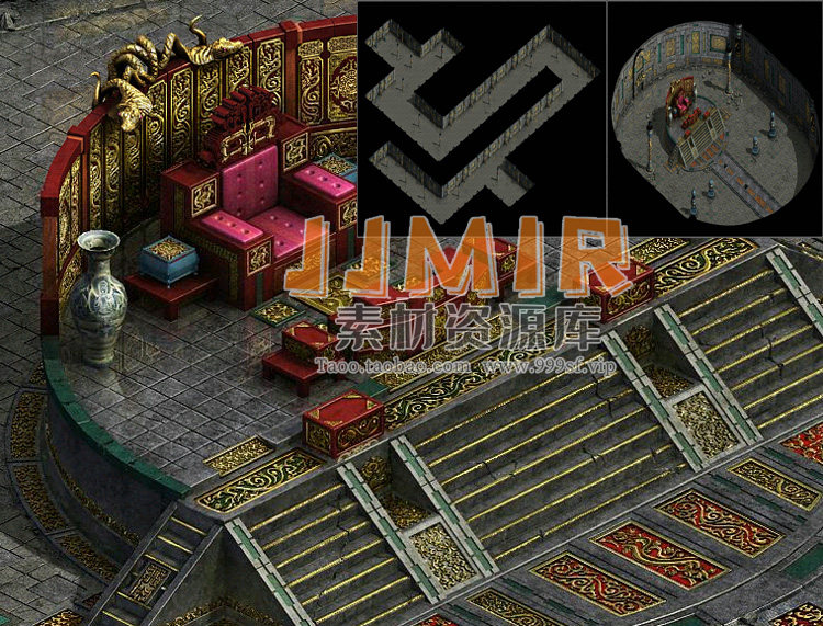 传奇地图素材 金蛇打宝活动副本 高清独立地砖地图/完整封边HD149