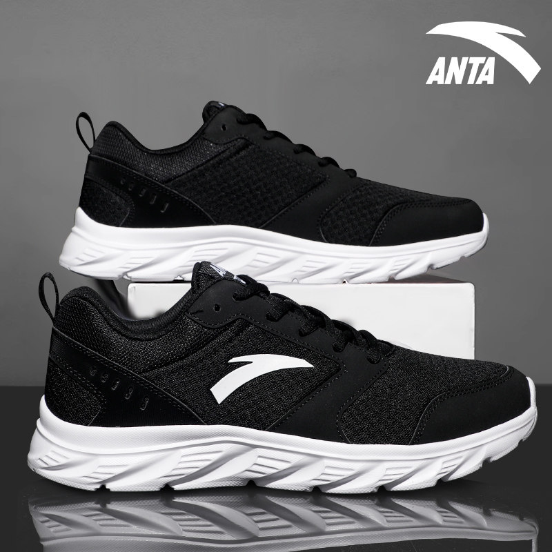 安踏男鞋跑步鞋软底春季2026新款网面透气轻便缓震通勤百搭运动鞋