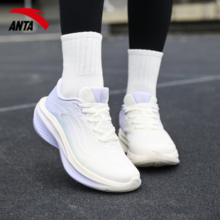 安踏女鞋叶子7官方运动鞋女学生缓震回弹跑步鞋防滑有氧慢跑鞋子