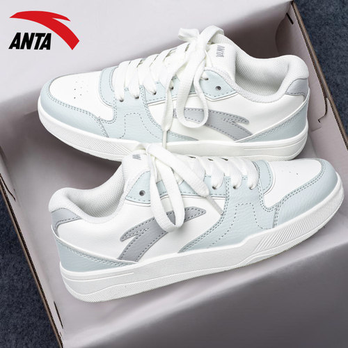 安踏官方旗舰店低帮板鞋女厚底